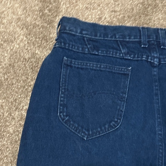 Vintage 80s Lee Dark Wash Tapered Straight Leg High Rise Jeans Women’s Size 32 - Picture 10 of 15
